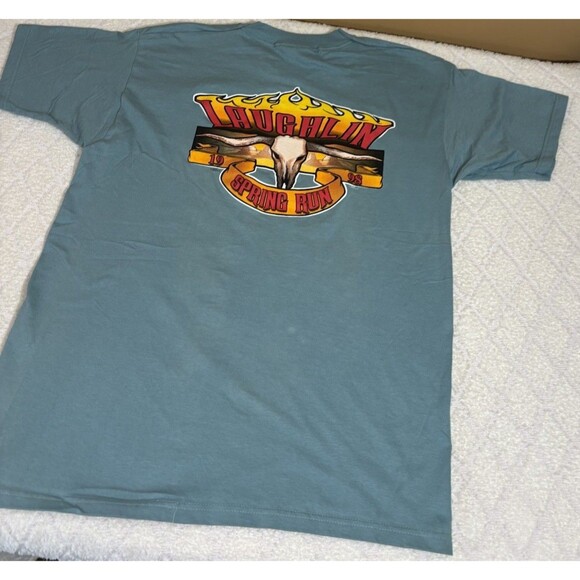 Vintage 1998 Laughlin NV Spring Run Motorcycle Rally 2 Sided Tee Size XL - Picture 11 of 15
